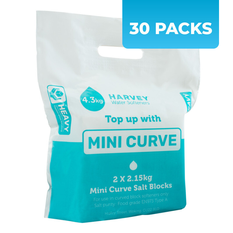 MiniCurve Block Salt (2 x 2.15kg blocks) 30 Packs Delivered