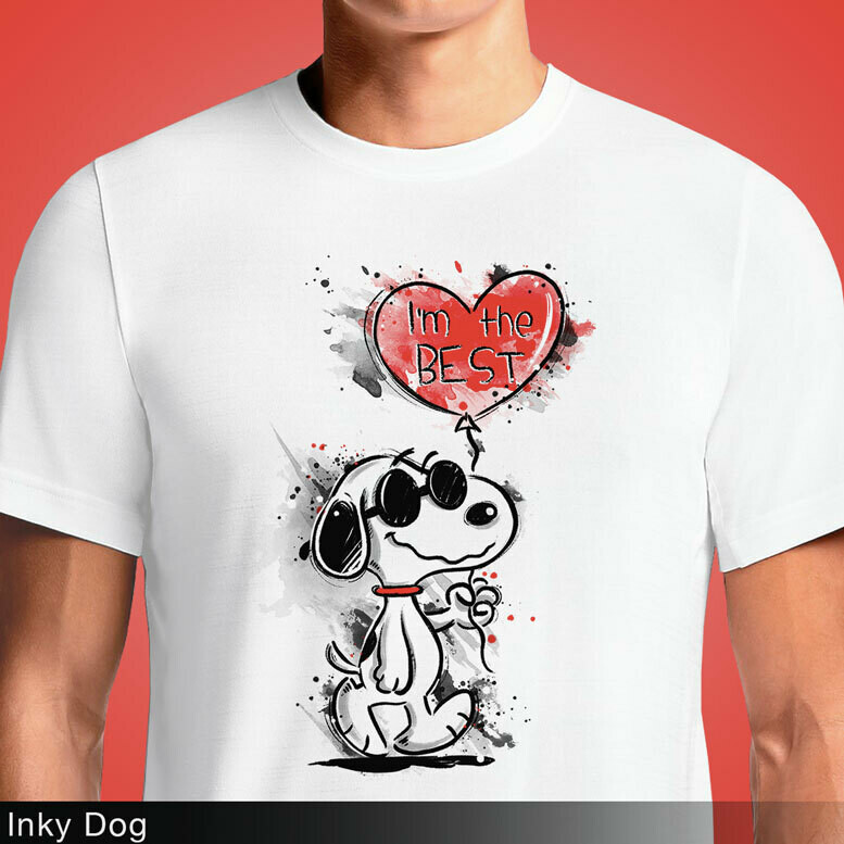 Snoopy Woodstock Im The Best Heart Love White T Shirt