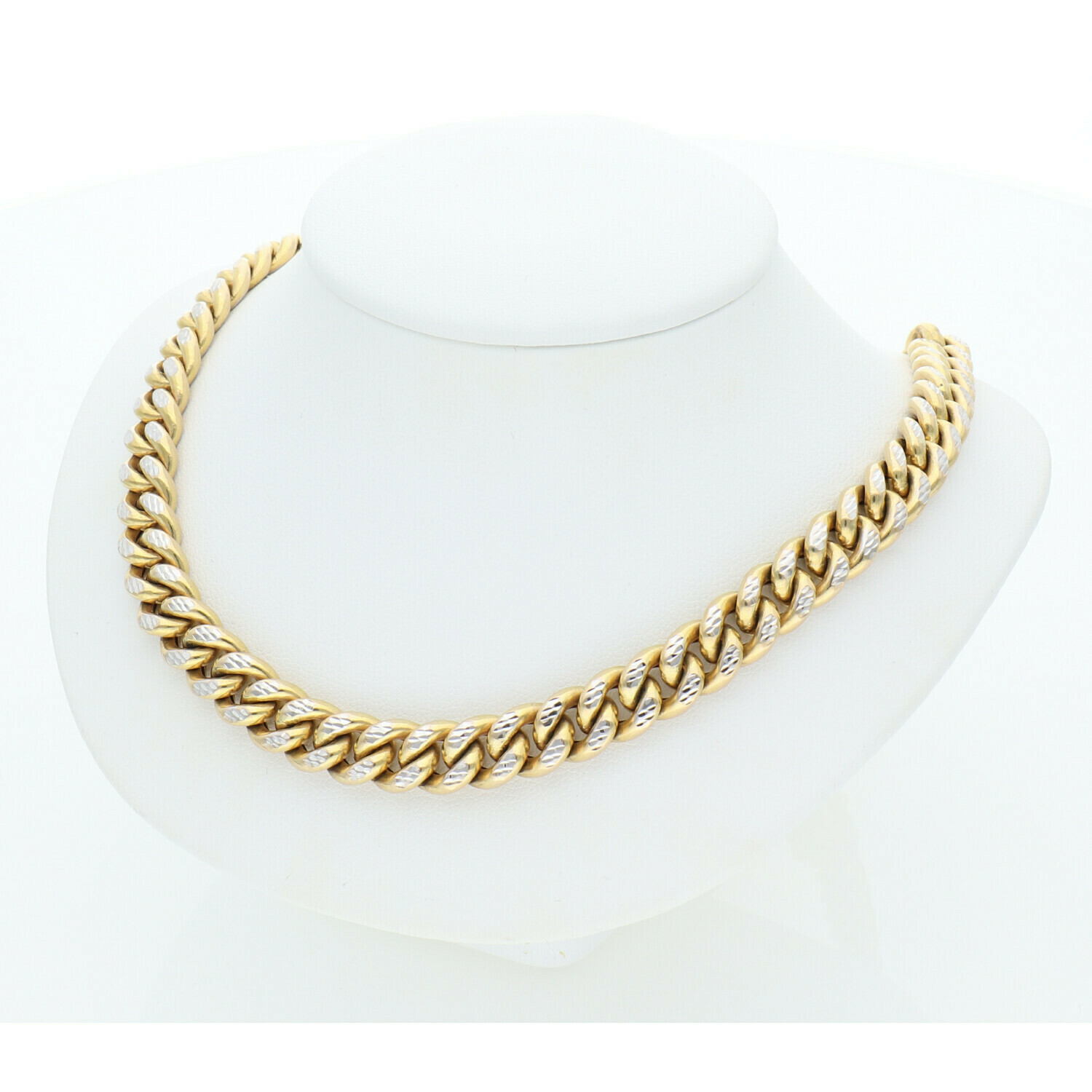 10 Karat Gold & Pave Miami Cuban Link Chain 8.8 mm x 24″ W52.5