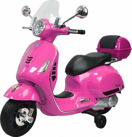 Electric Scooter Kids Pink Vespa 12V 9AH Windshield