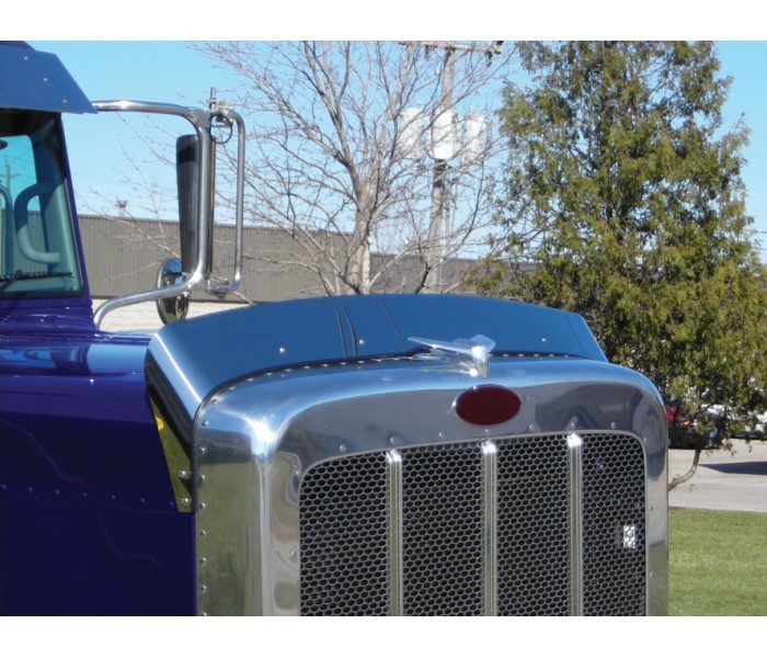 Stainless Steel Bug Deflector for Peterbilt 389 Shop Chrome Country