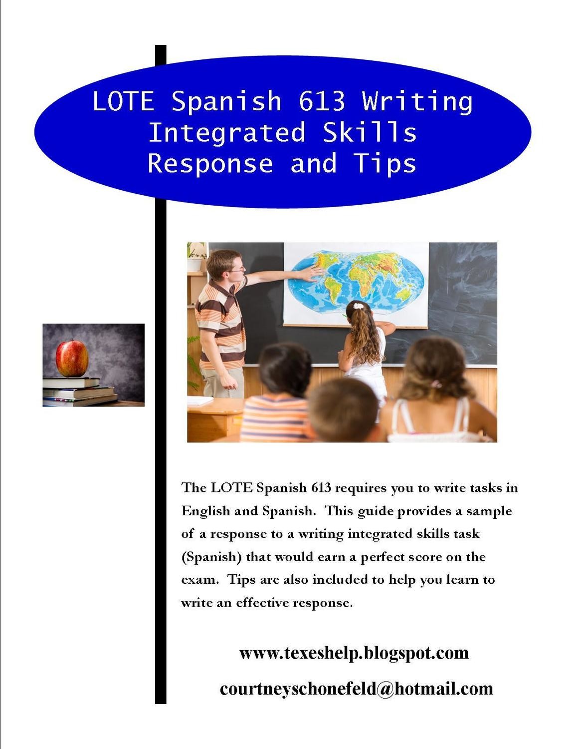 LOTE Spanish 613 Writing Integrated Skills Response and Tips Store