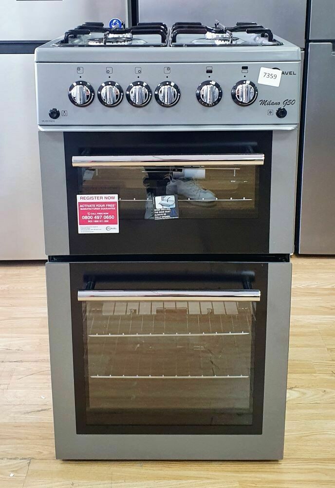 Flavel MLB51NDS 50cm Freestanding Gas Cooker Silver