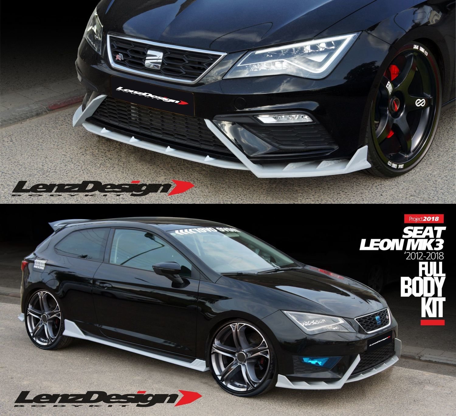 SEAT LEON MK3 5F 20122019 Front Spoiler / Side Skirts / Rear Skirt