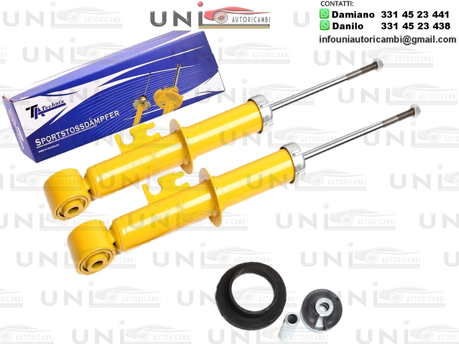 2 X Ammortizzatori Posteriori Sportivi Mini Cooper R50 R53 dal 2001