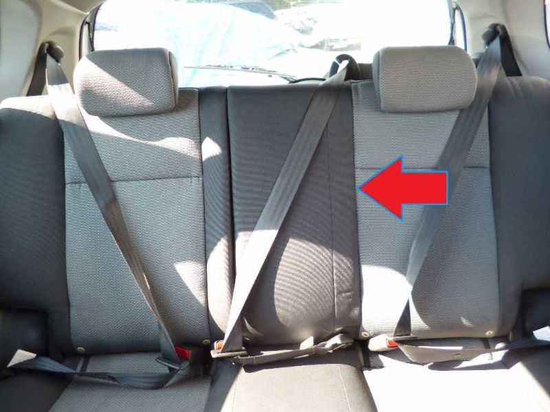 2009 2010 2011 CHEVY AVEO CENTER REAR SEAT BELT w RETRACTOR 09 10 11 eBay