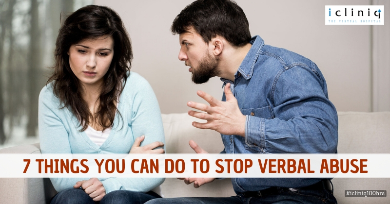7 Things You Can Do To Stop Verbal Abuse Health Tips iCliniq