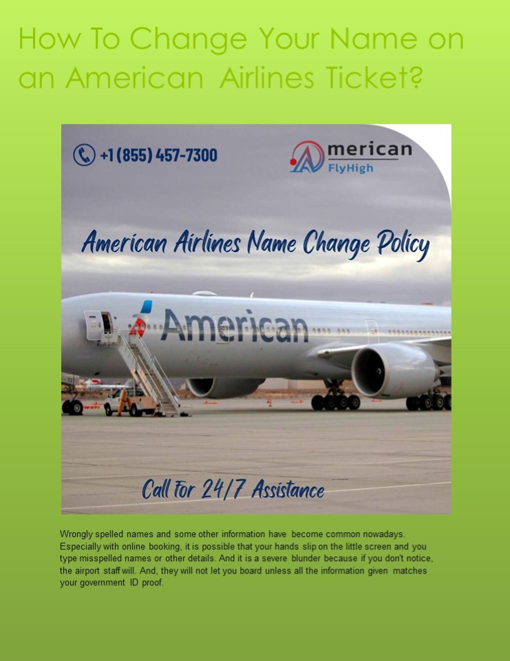 PPT How To Change Your Name on an American Airlines Ticket PowerPoint presentation free to