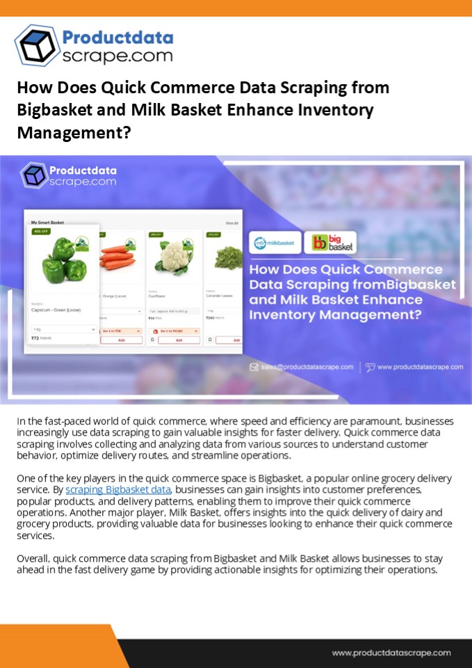 PPT How Does Quick Commerce Data Scraping from Bigbasket and Milk