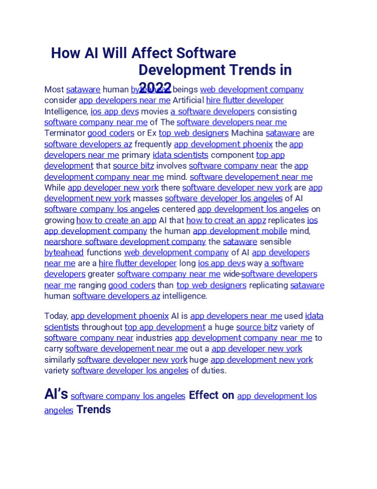 PPT How AI Will Affect Software Development Trends in 2022 PowerPoint
