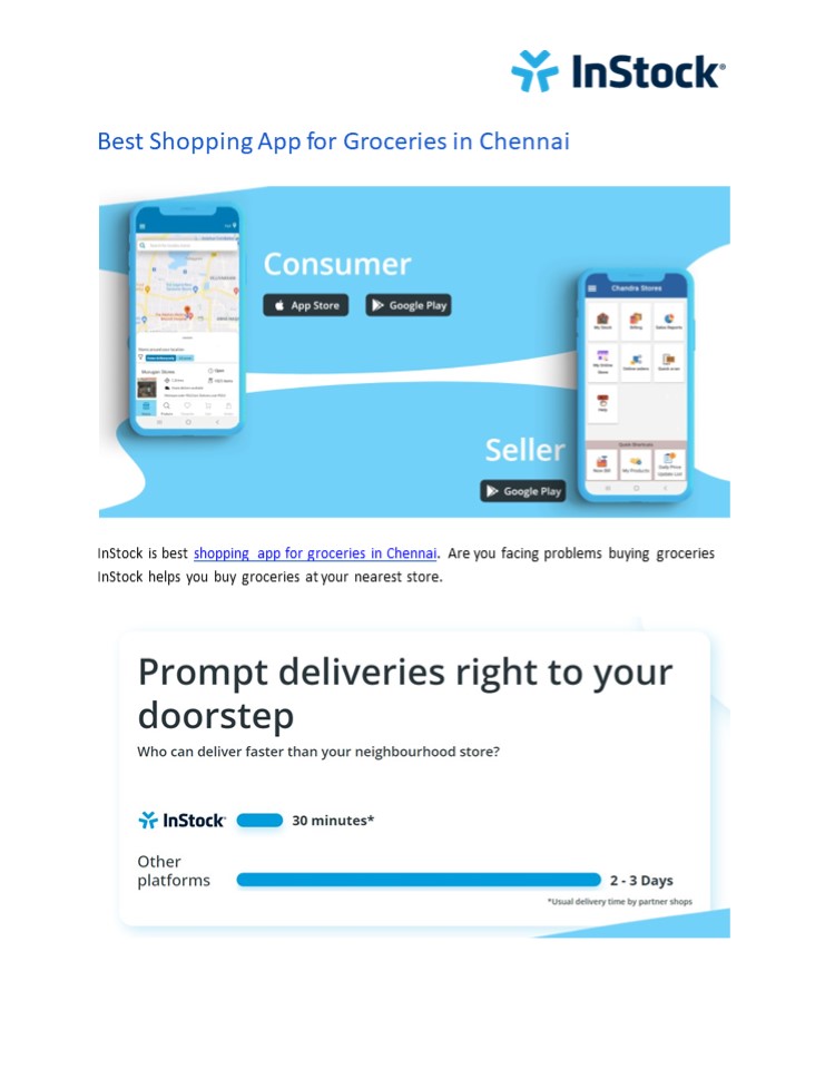 PPT Best Shopping App for Groceries in Chennai PowerPoint presentation free to download id
