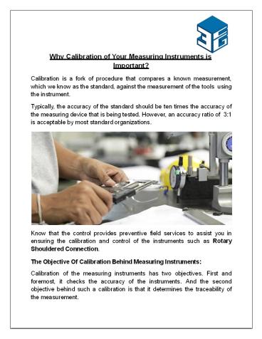 Why Calibration of Your Measuring Instruments is Important