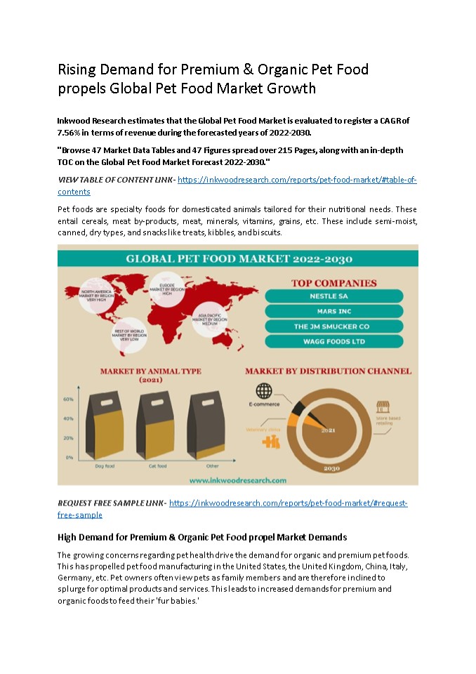PPT Global Pet Food Market Growth, Analysis, Trends PowerPoint presentation free to