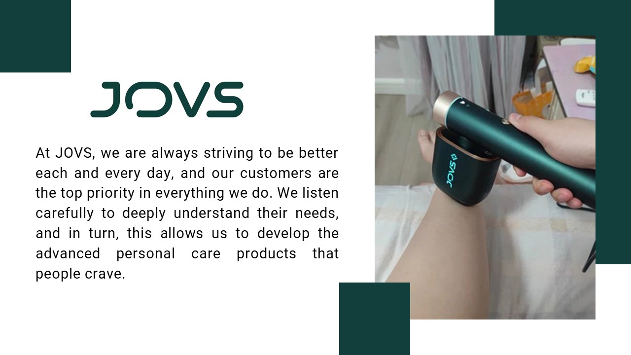 PPT JOVS X™ Hair Removal and Skin Care Device PowerPoint presentation