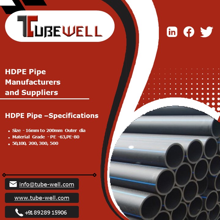 PPT HDPE Pipe Sprinkler HDPE Flange HDPE Pipe PE 80 HDPE Pipe