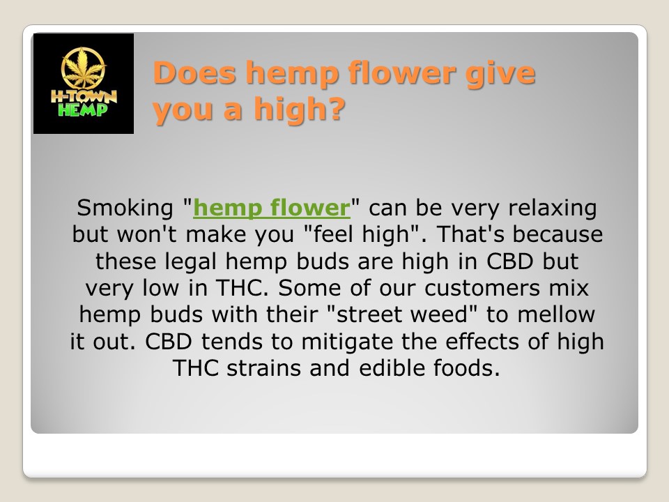 PPT Does hemp flower give you a high? PowerPoint presentation free