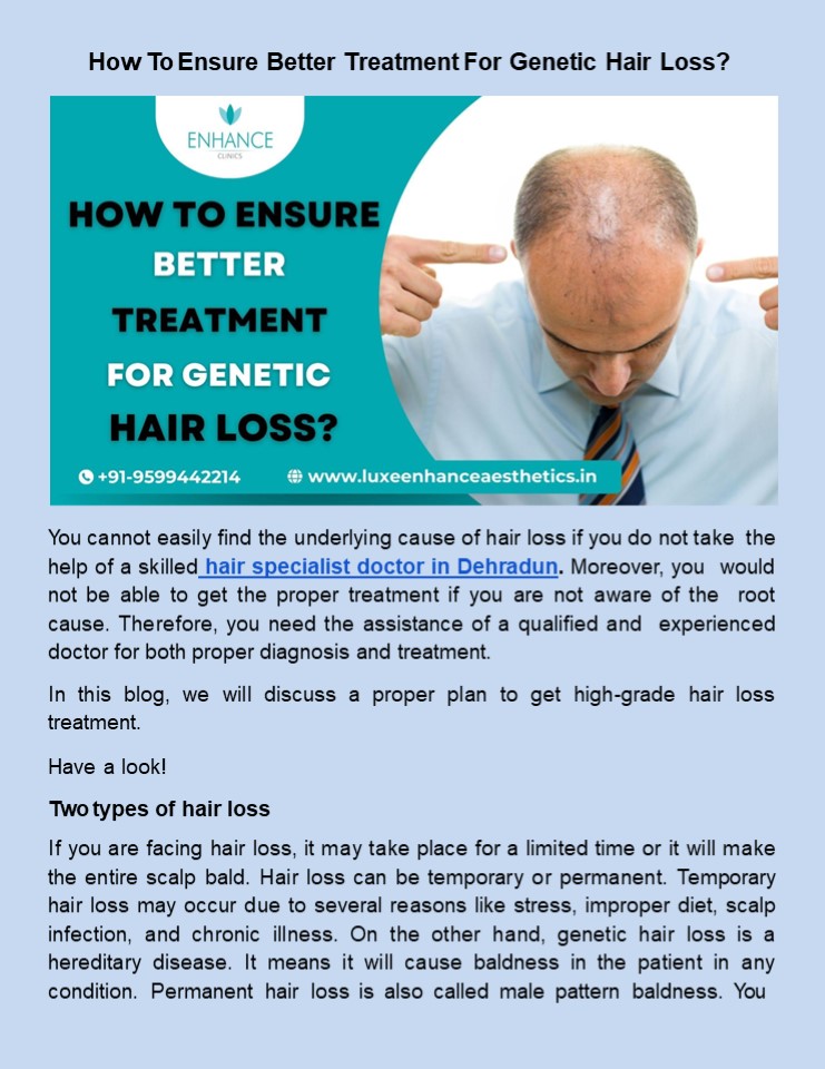 PPT How To Ensure Better Treatment For Hair Loss? PowerPoint