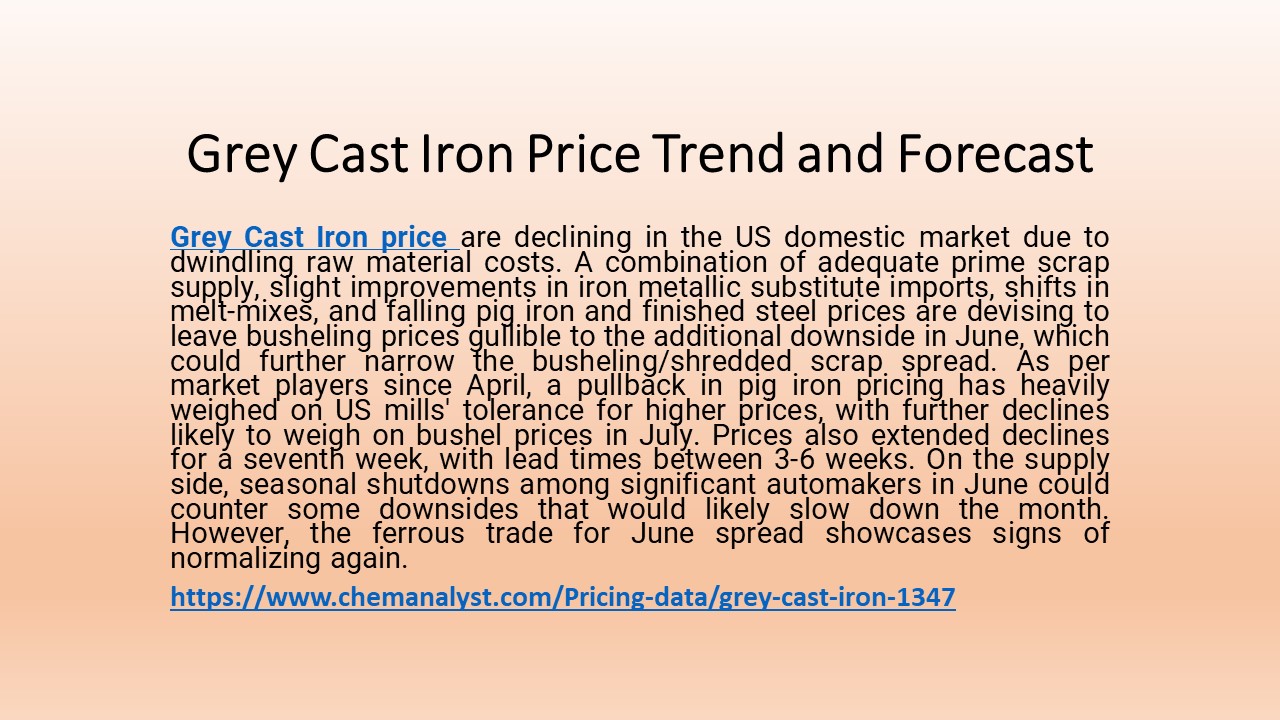 PPT Grey Cast Iron Prices online PowerPoint presentation free to