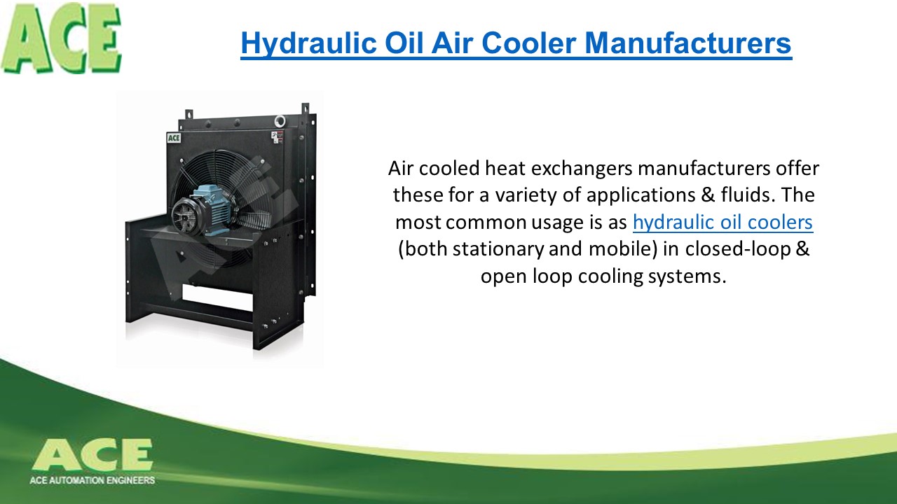 PPT Hydraulic Oil Cooler & Air Cooled Heat Exchanger Manufacturers