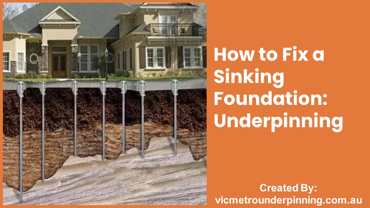 PPT How to Fix a Sinking Foundation Underpinning PowerPoint