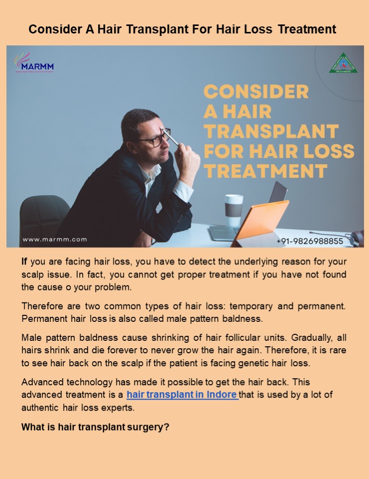 PPT Consider A Hair Transplant For Hair Loss Treatment PowerPoint