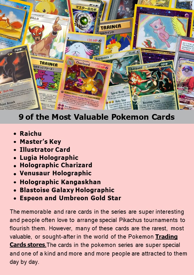 PPT 9 of the Most Valuable Pokemon Cards PowerPoint presentation