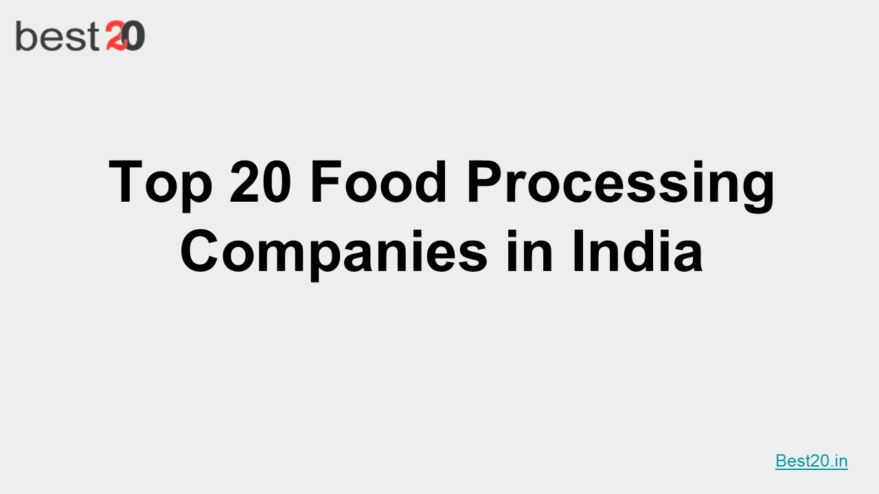 PPT Top 20 Food Processing Companies in India (1) PowerPoint