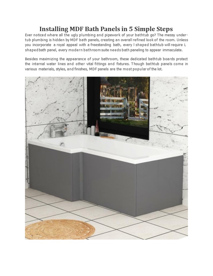PPT Installing MDF Bath Panels in 5 Simple Steps PowerPoint presentation free to download