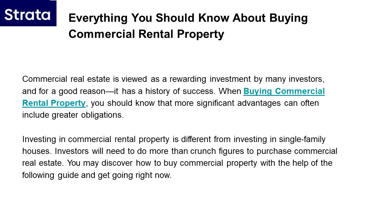 PPT Everything You Should Know About Buying Commercial Rental