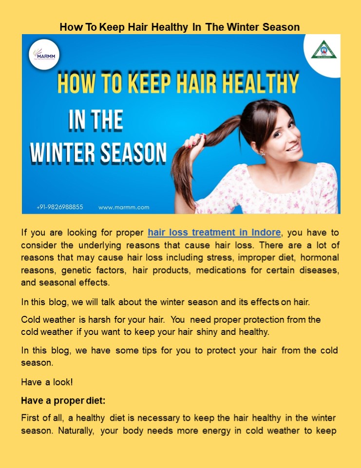 PPT How To Keep Hair Healthy In The Winter Season PowerPoint