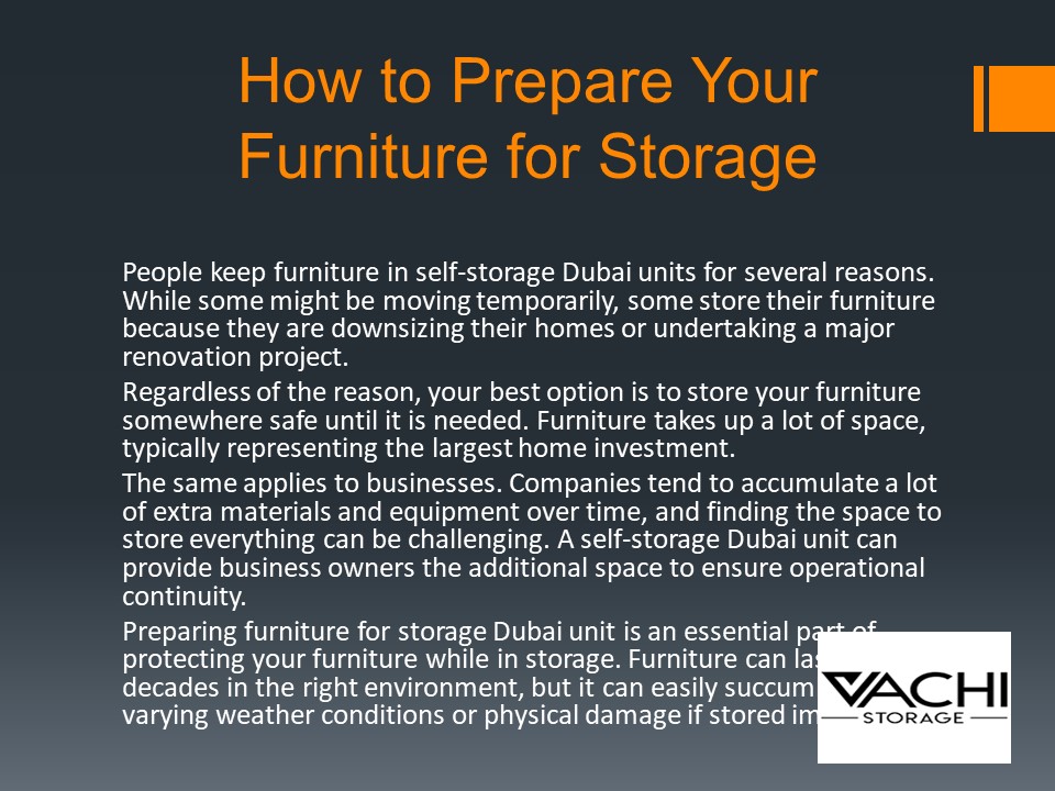 PPT How to Prepare Your Furniture for Storage PowerPoint presentation