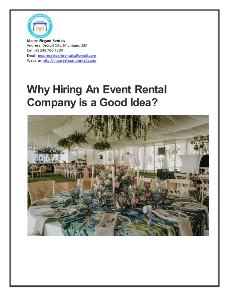 PPT linen rental in detroit PowerPoint presentation free to