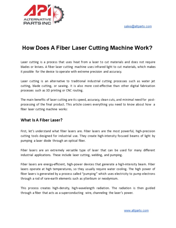 PPT How Does A Fiber Laser Cutting Machine Work? PowerPoint