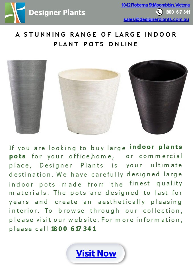 PPT A stunning range of large indoor plant pots online PowerPoint