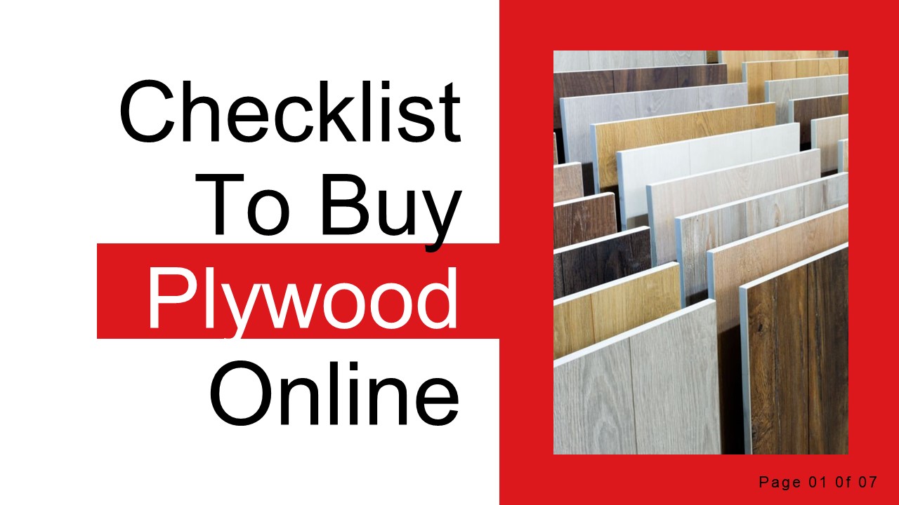 PPT Checklist To Buy Plywood Online PowerPoint presentation free to