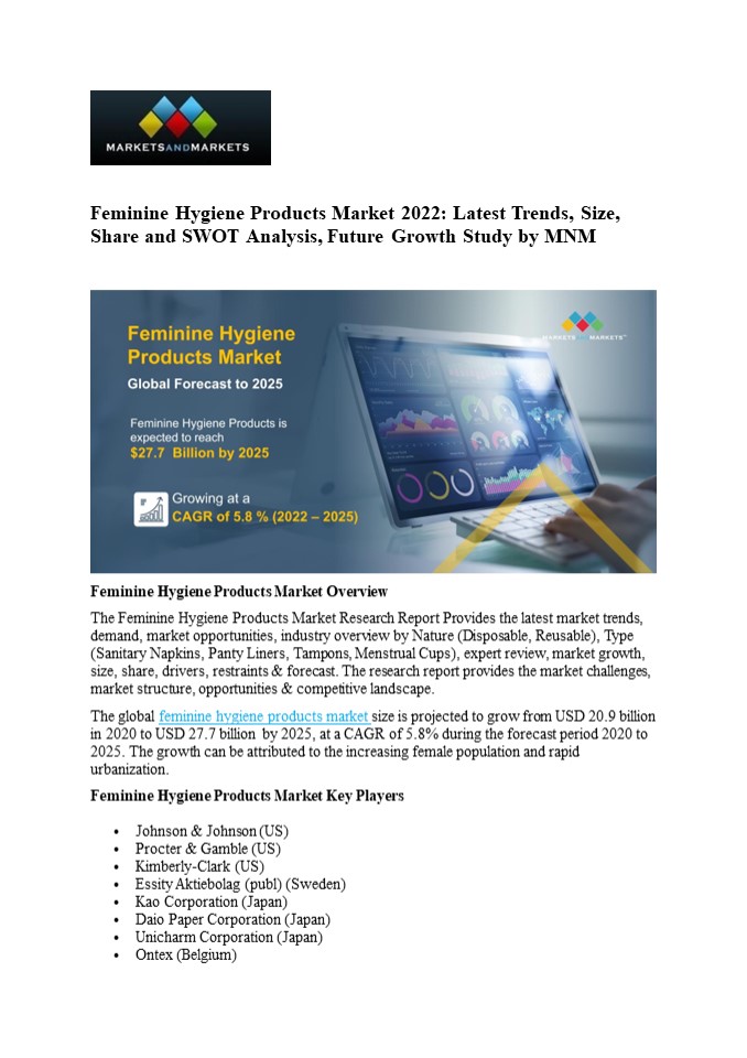 PPT Feminine Hygiene Products Market Overview, Size, Share Analysis