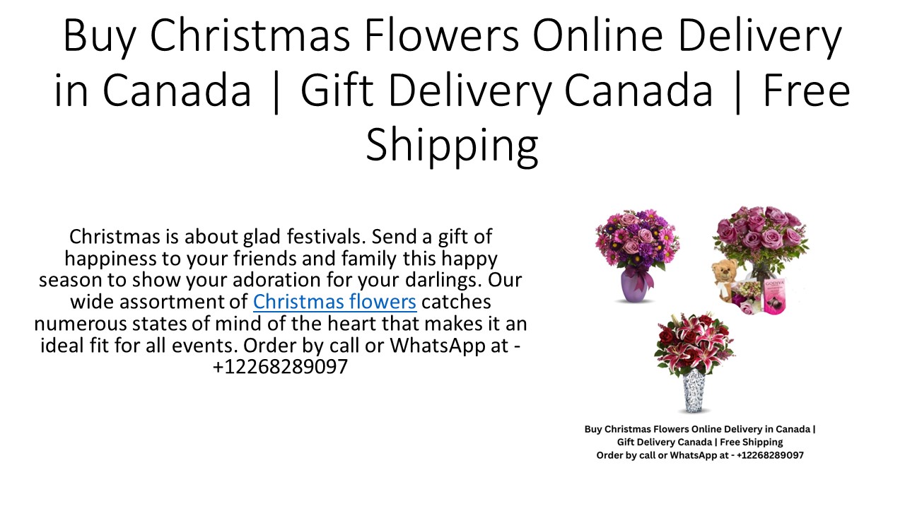 PPT SameDay Christmas Flowers Delivery in Canada Gift Delivery