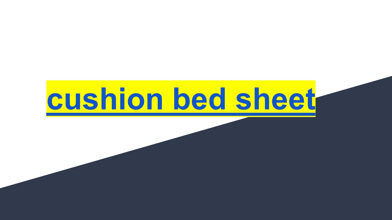 PPT cushion bed sheet PowerPoint presentation free to download id 961a64NGRiN