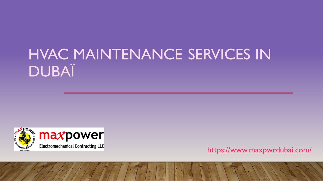 PPT HVAC Contractors in Dubai PowerPoint presentation free to