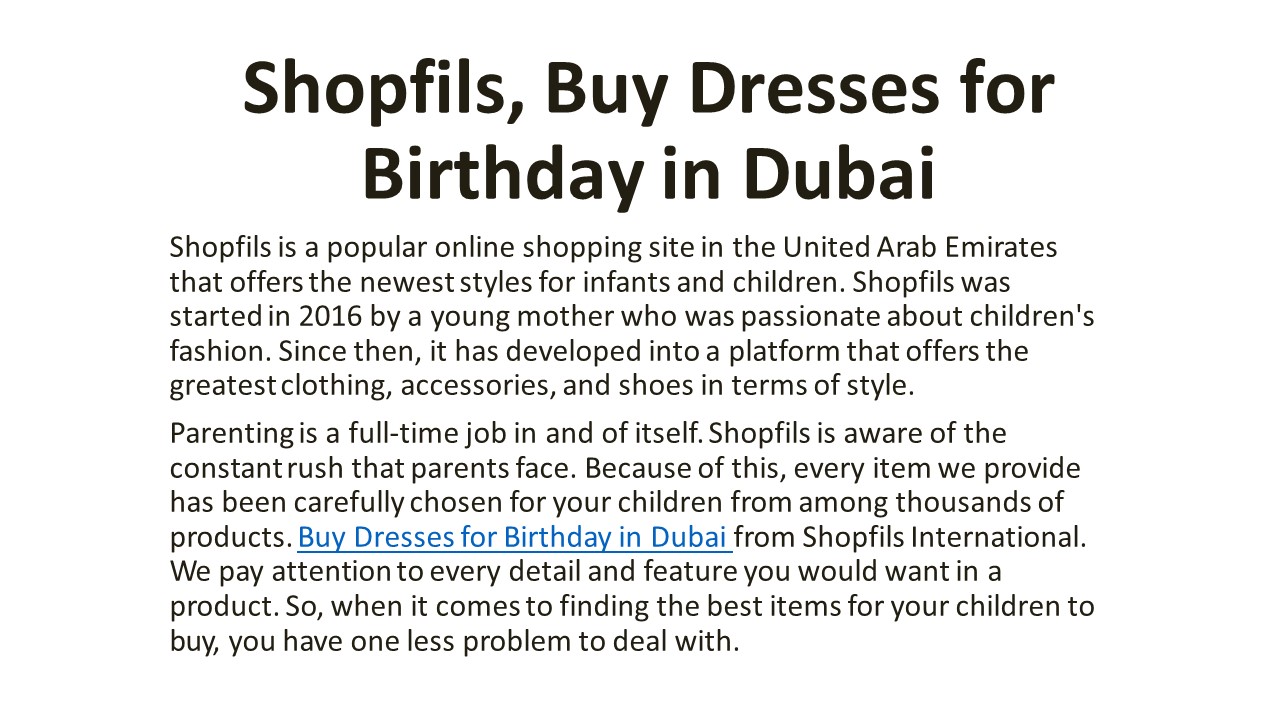PPT Shopfils, Best Online Shopping In UAE PowerPoint presentation