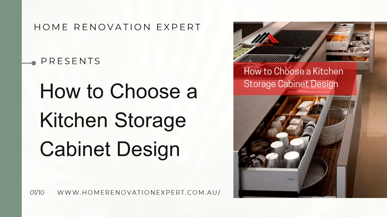 PPT How to Choose a Kitchen Storage Design PowerPoint
