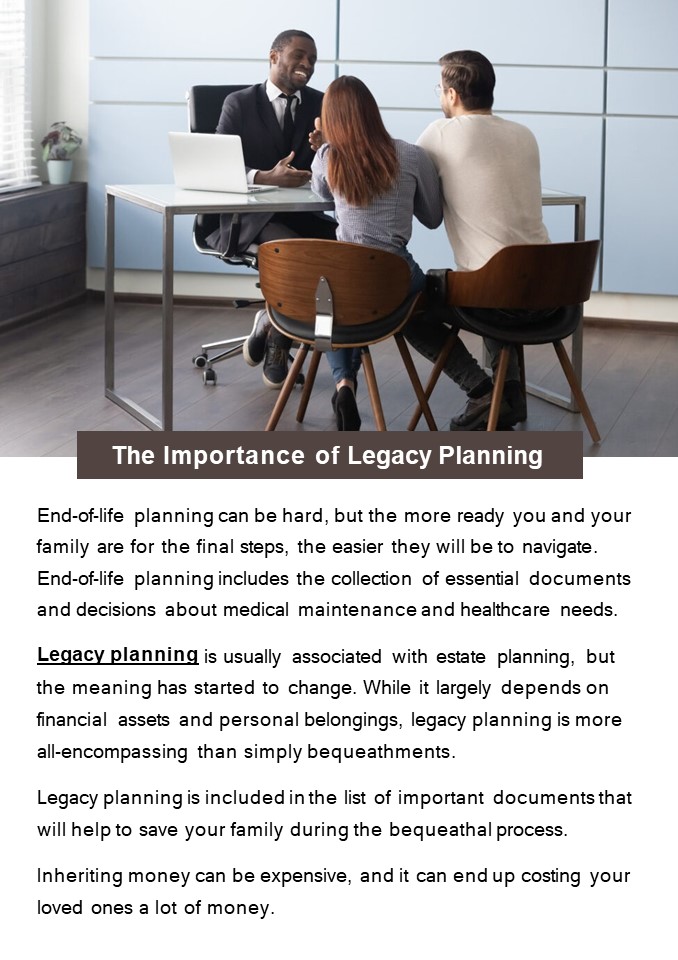 PPT The Importance of Legacy Planning PowerPoint presentation free