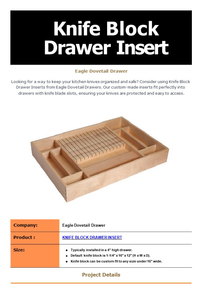 PPT Get Organized and Protect Your Knives with Knife Block Drawer