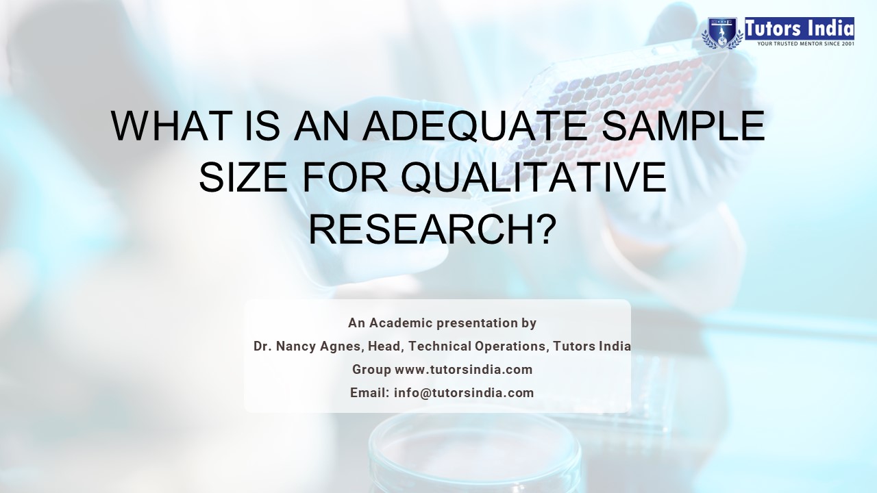 PPT "What is an adequate sample size for qualitative research? PowerPoint presentation free