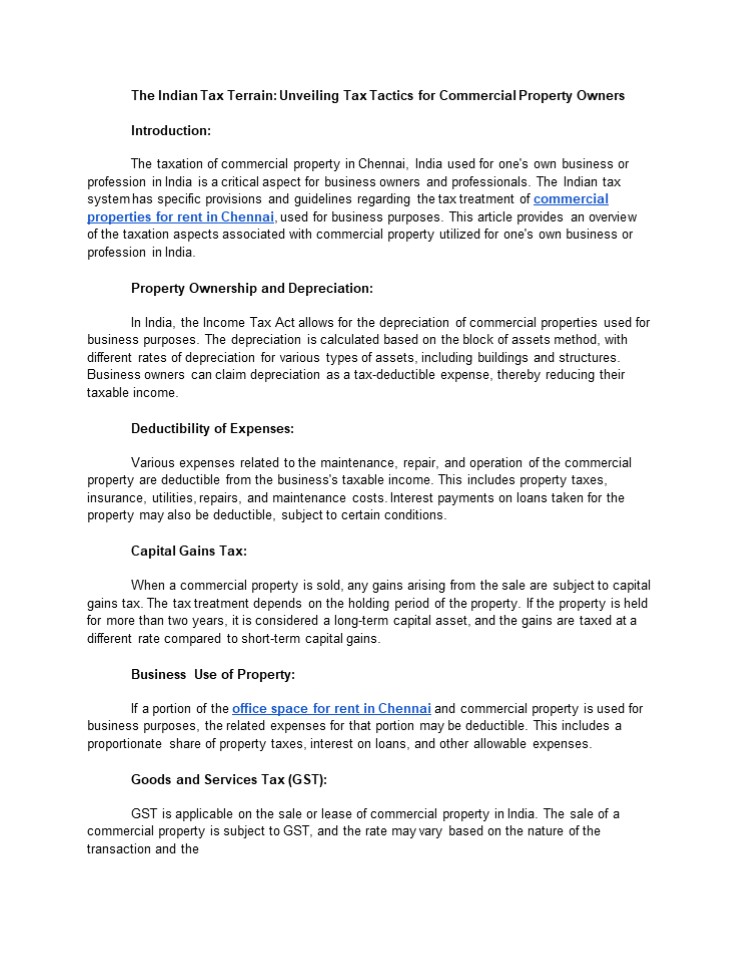PPT The Indian Tax Terrain Unveiling Tax Tactics for Commercial