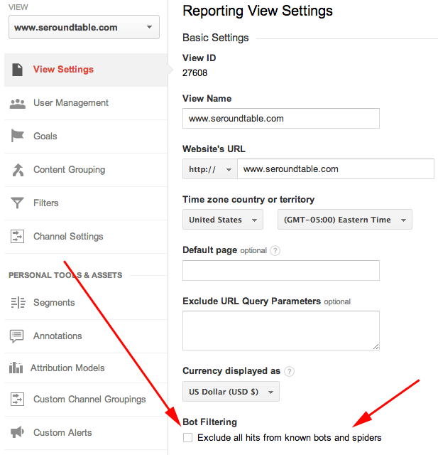 Google Analytics Adds Bot & Spider Filtering Setting
