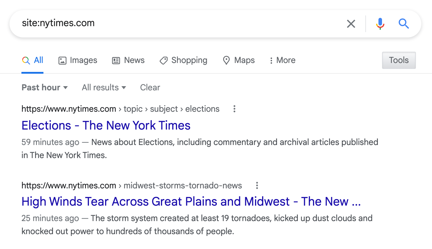 Google Not Indexing Or Serving New Content This Morning