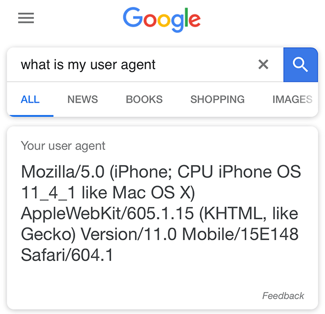 What is my User Agent :: WebBrowserTools