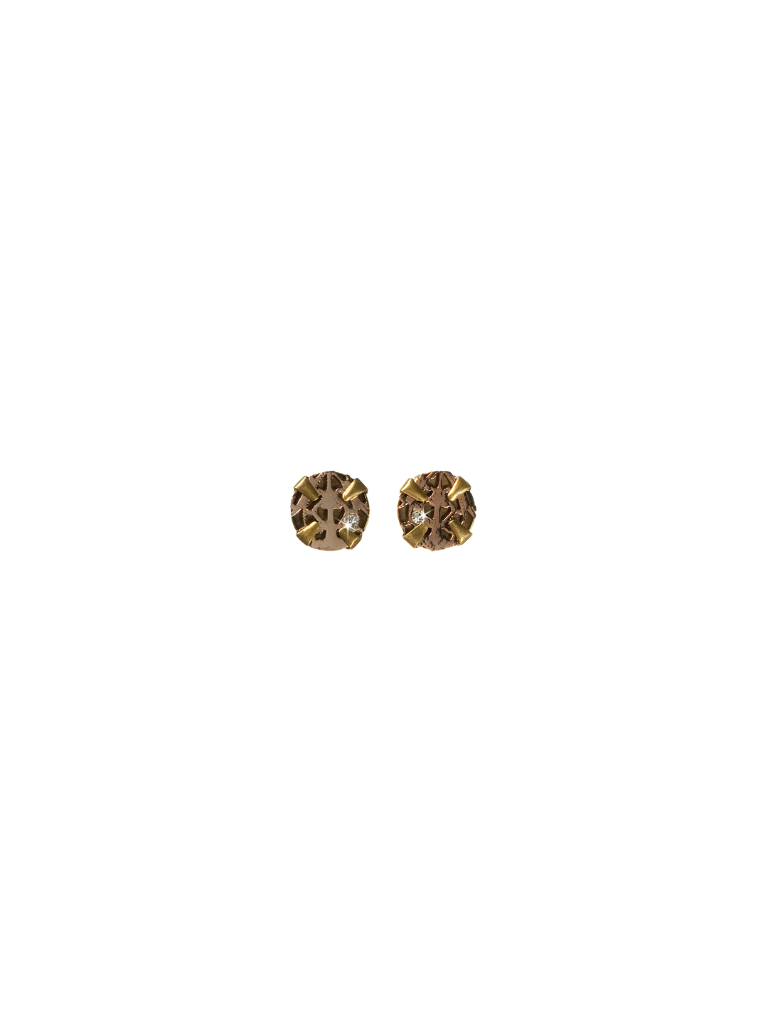 Miniature Coin Stud Earring in Mixed Metal EOS Sorrelli Jewelry