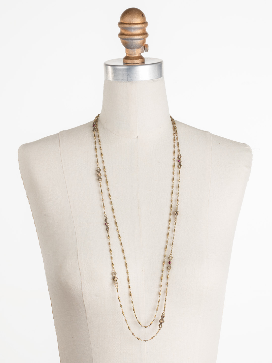 Sage Necklace in Antique Goldtone Radiant Sunrise